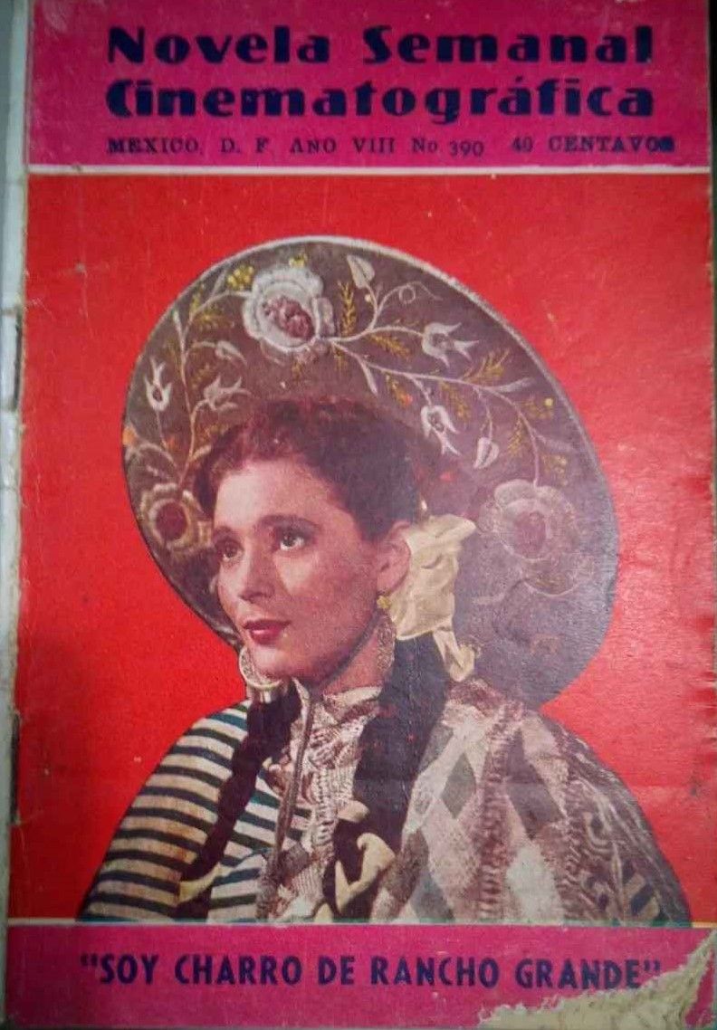 NOVELA SEMANAL CINEMATOGRAFICA magazine side cover Issue 390    1947
